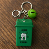 Trash Can Keychain