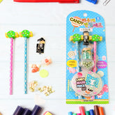 Pencil Set with Candy Design