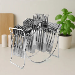 Cutlery Set, Storage Stand (24 Pc)