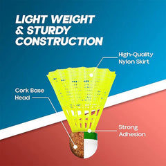 Knx Plastic Shuttlecock (6 Pcs Set)