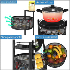 3 Layer Kitchen Trolley