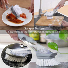 Dish Cleaning Brush with Liquid