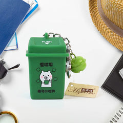 Trash Can Keychain