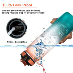 Water Bottle with Straw
