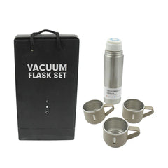Flask with 3 Steel Cups