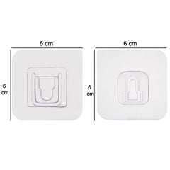 Plastic Wall Hooks-10 pair