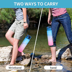 Water Bottle with Straw