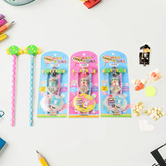 Pencil Set with Candy Design