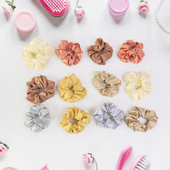 Mueras Satin Silk Scrunchies